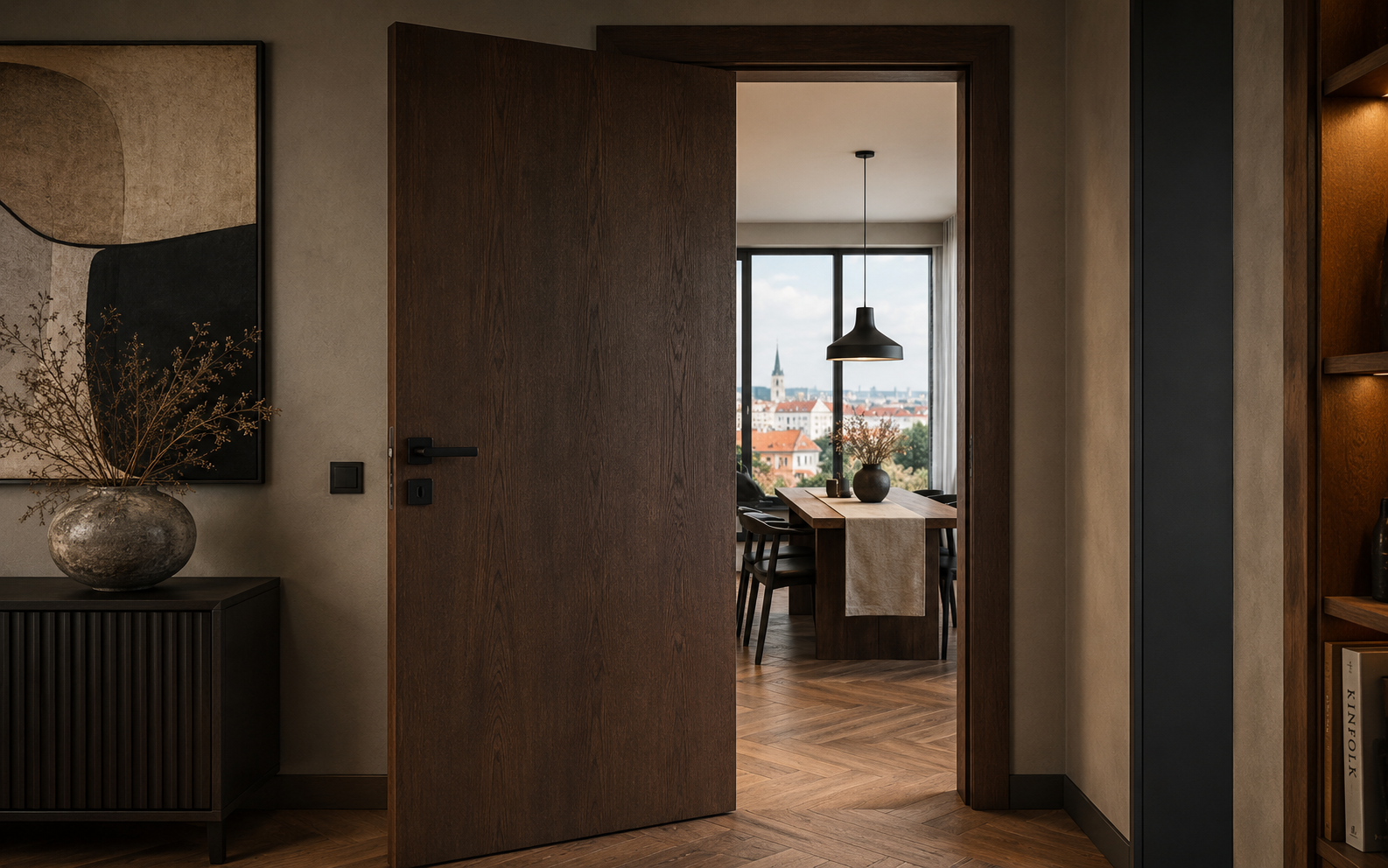 Realizace - apartmán Brno, dub kartáčovaný